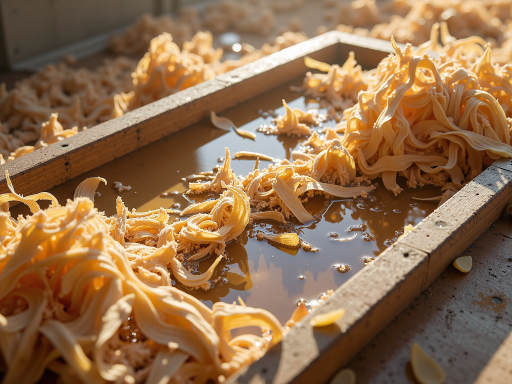 Agarwood processing facility in Dianbai Maoming showing workers handling premium agarwood pieces in traditional setting